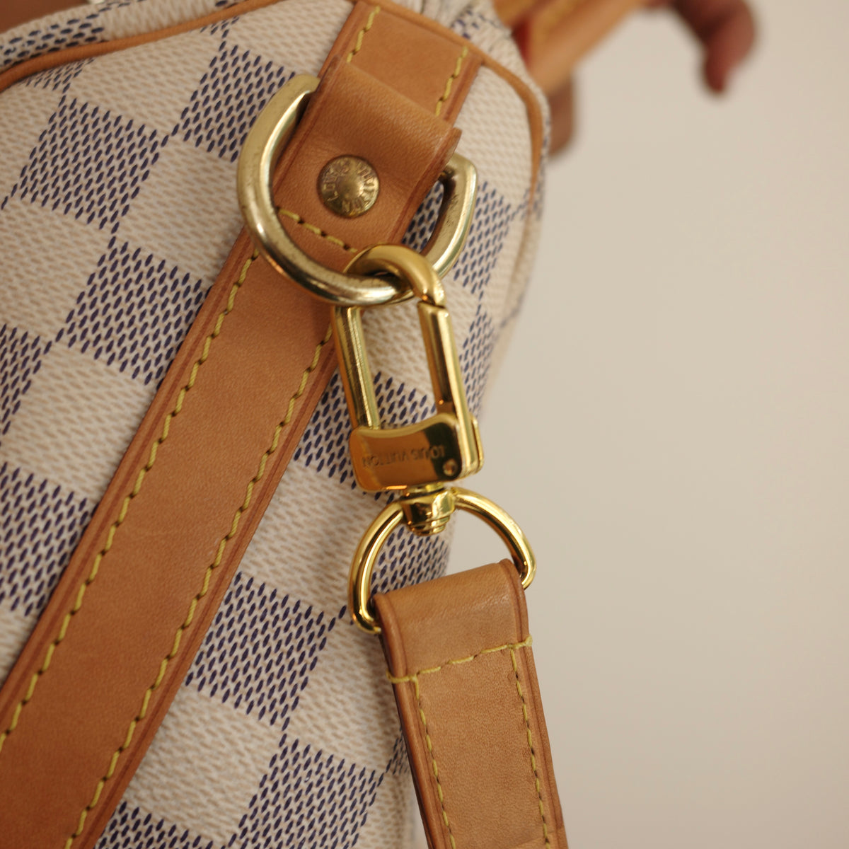 LOUIS VUITTON Damier Azur Speedy 25 Bandoliere