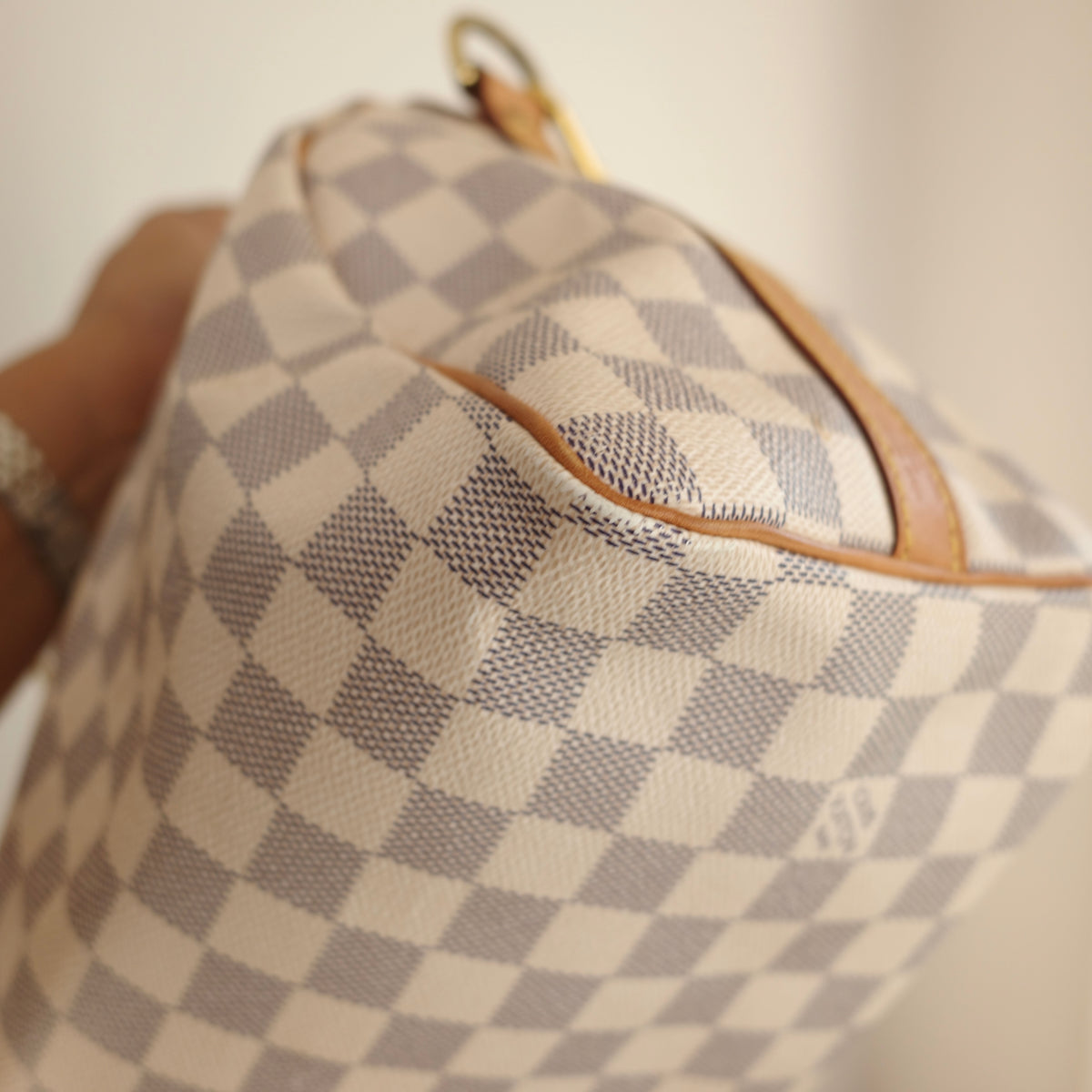 LOUIS VUITTON Damier Azur Speedy 25 Bandoliere