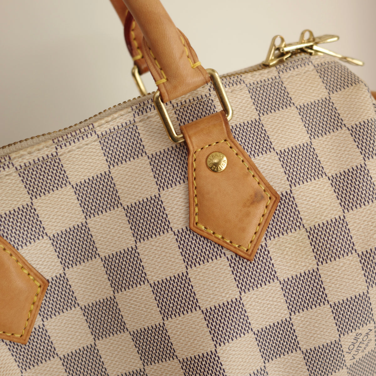 LOUIS VUITTON Damier Azur Speedy 25 Bandoliere
