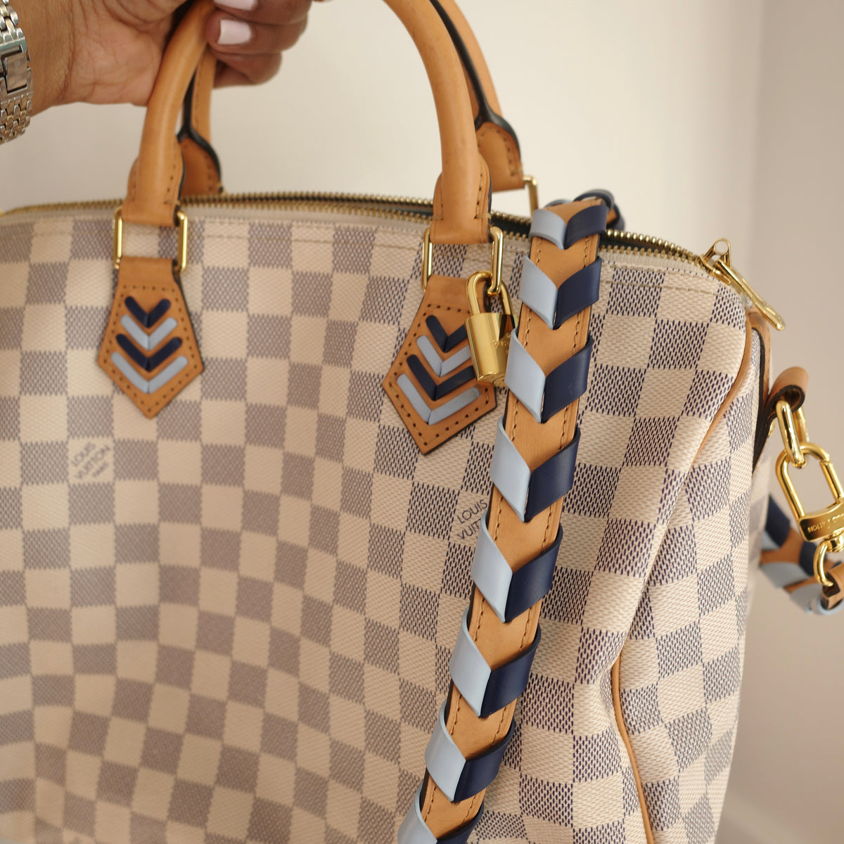 LOUIS VUITTON Damier Azur Speedy 30 Bandoliere LIMITED EDITION