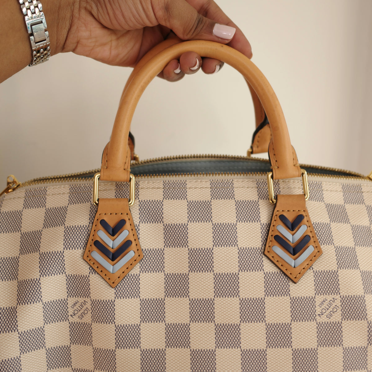 LOUIS VUITTON Damier Azur Speedy 30 Bandoliere LIMITED EDITION