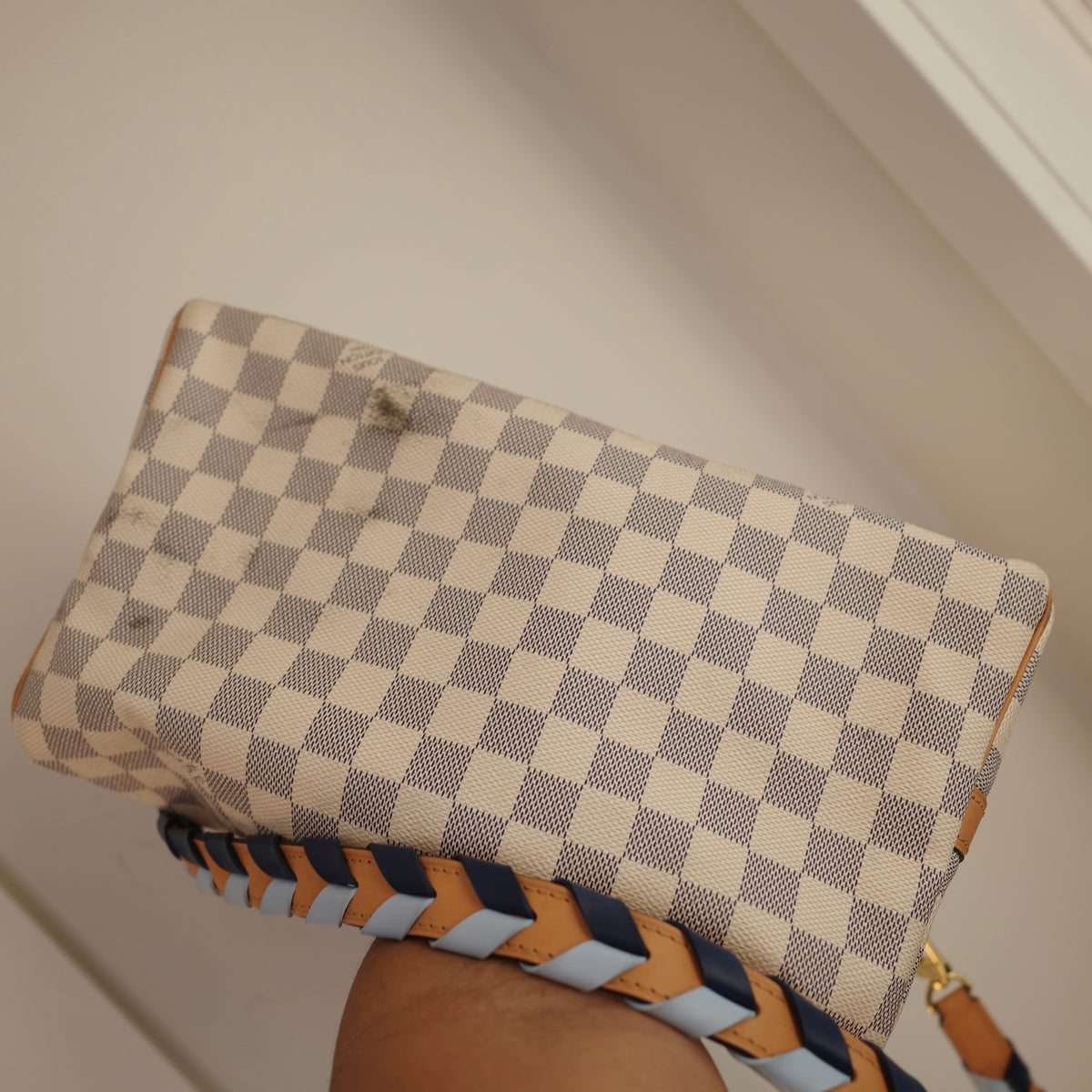 LOUIS VUITTON Damier Azur Speedy 30 Bandoliere LIMITED EDITION
