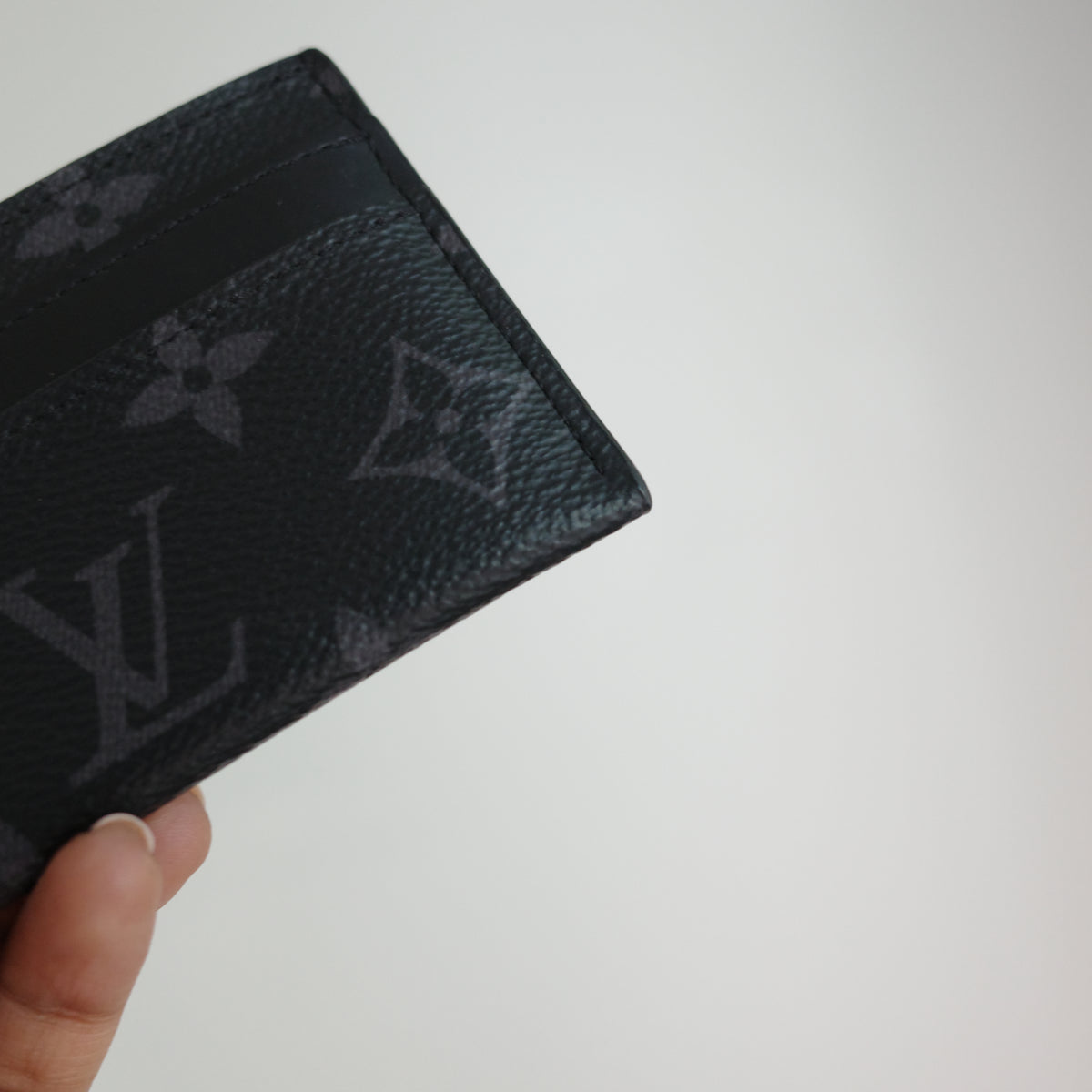 LOUIS VUITTON Monogram Eclipse Double Card Holder