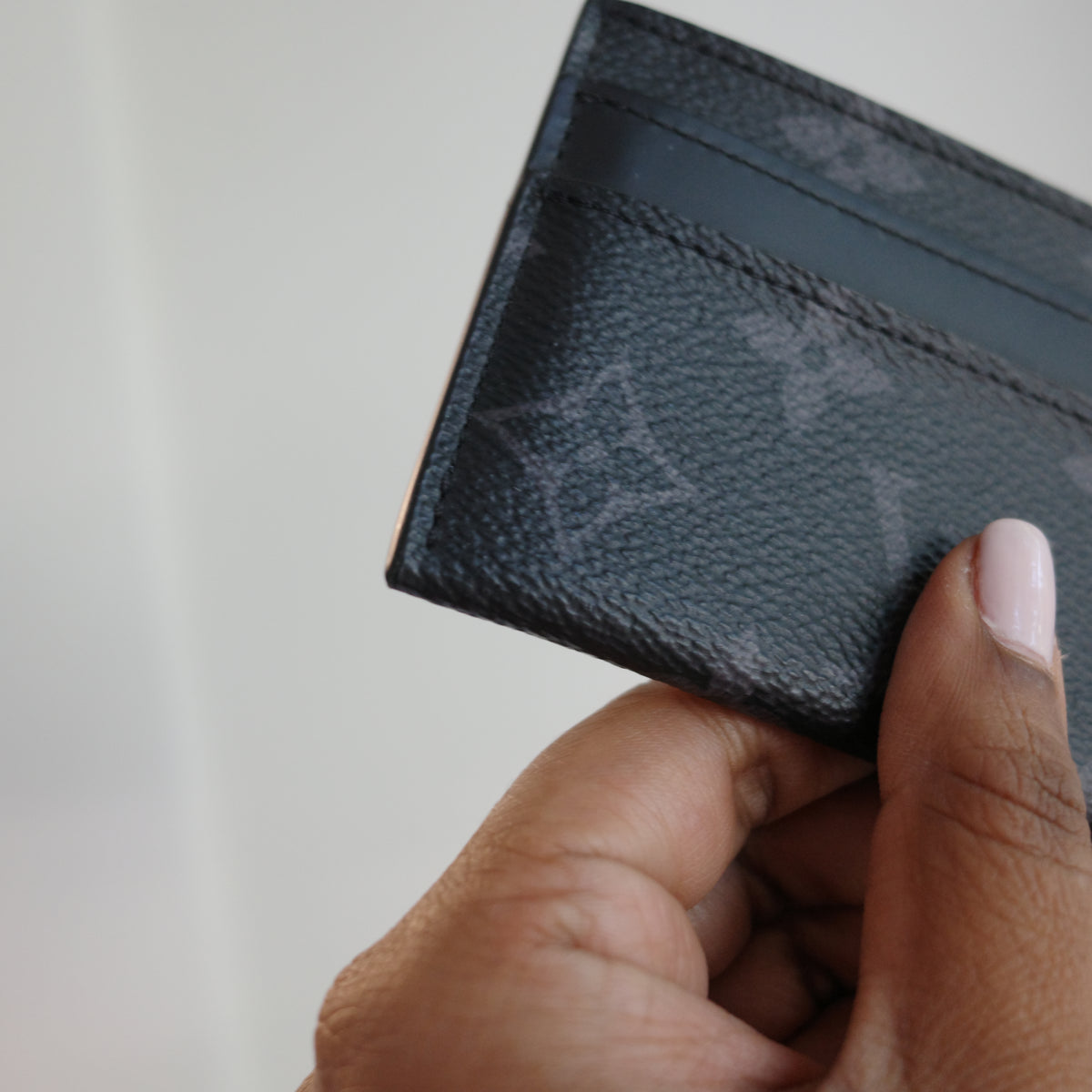LOUIS VUITTON Monogram Eclipse Double Card Holder