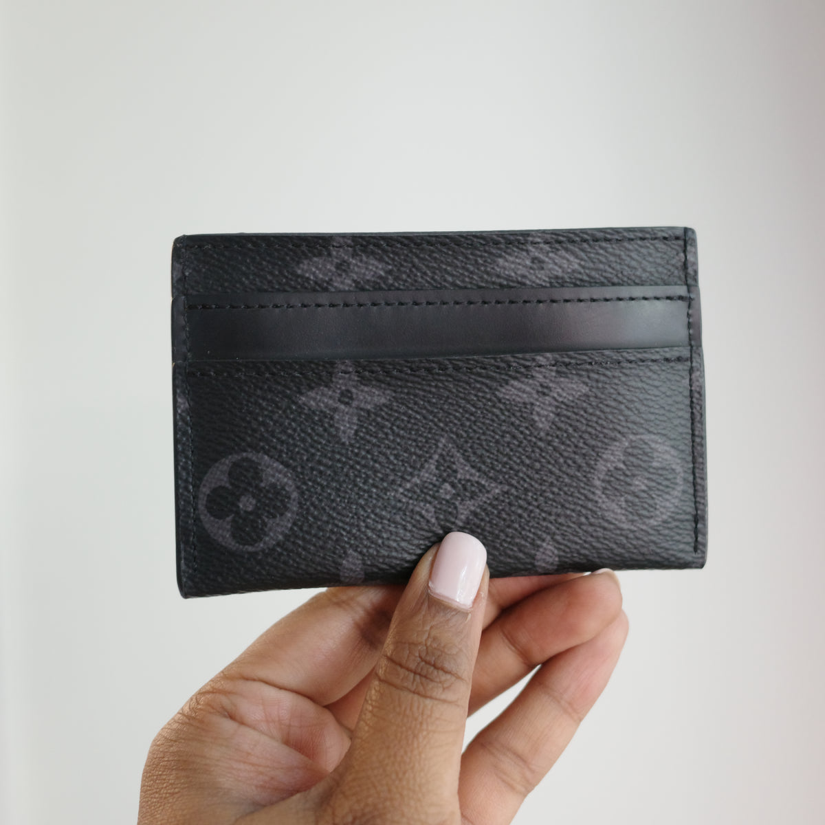 LOUIS VUITTON Monogram Eclipse Double Card Holder