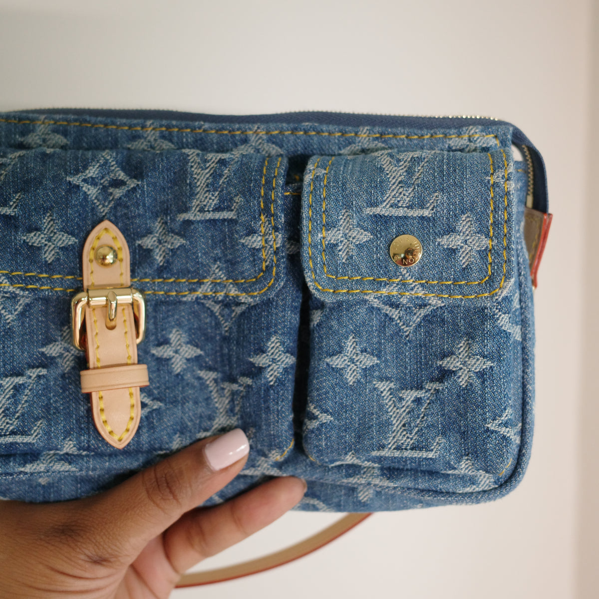 Louis Vuitton Blue Denim Cargo Pochette Accessoires