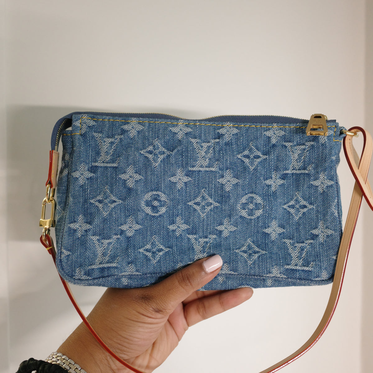 Louis Vuitton Blue Denim Cargo Pochette Accessoires