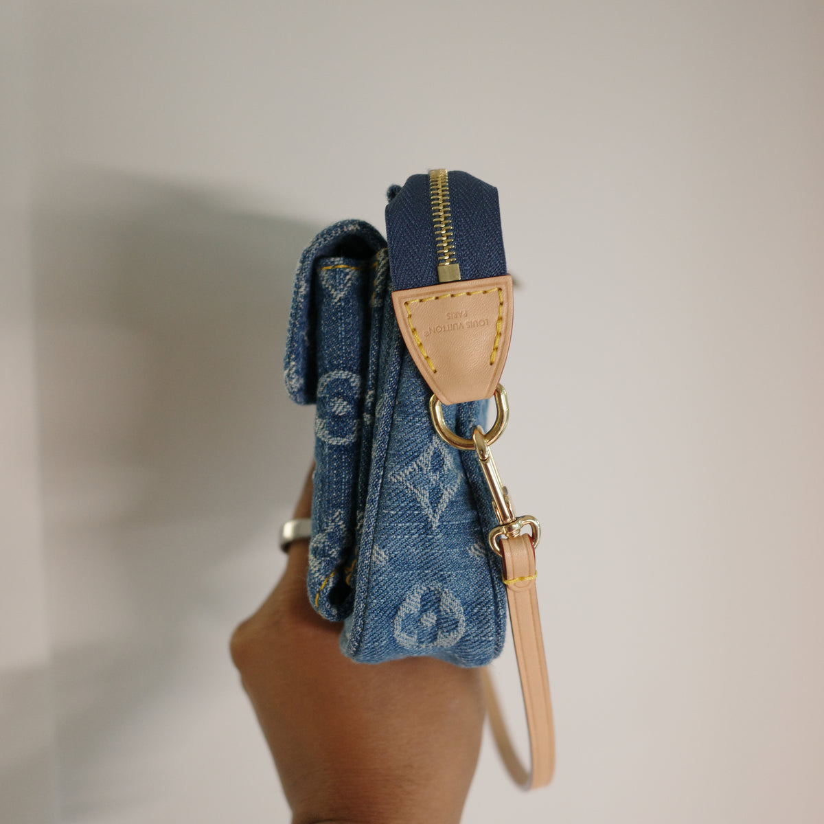Louis Vuitton Blue Denim Cargo Pochette Accessoires