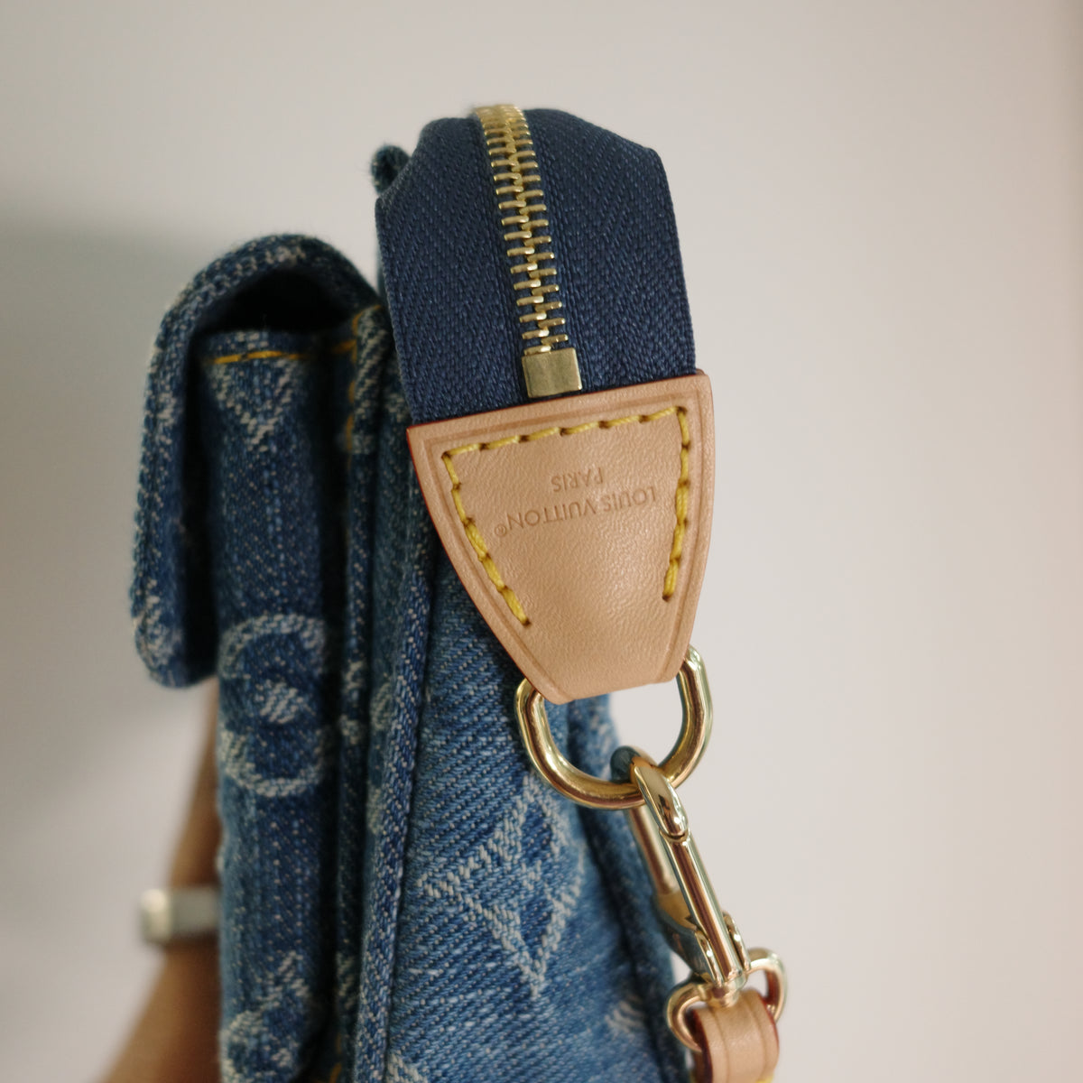 Louis Vuitton Blue Denim Cargo Pochette Accessoires