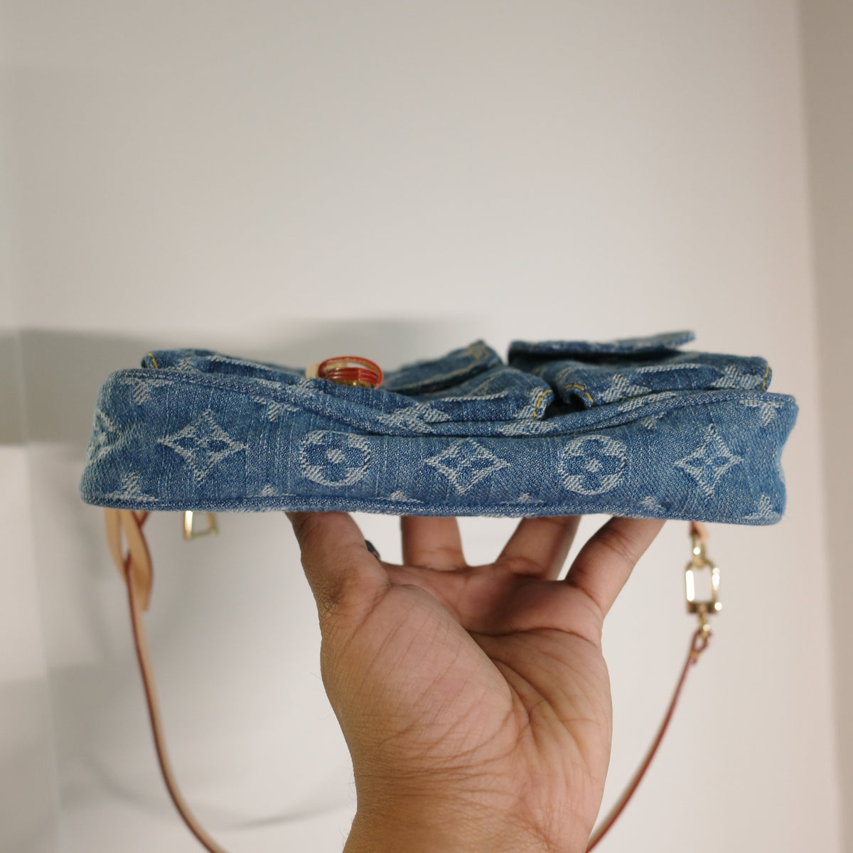 Louis Vuitton Blue Denim Cargo Pochette Accessoires