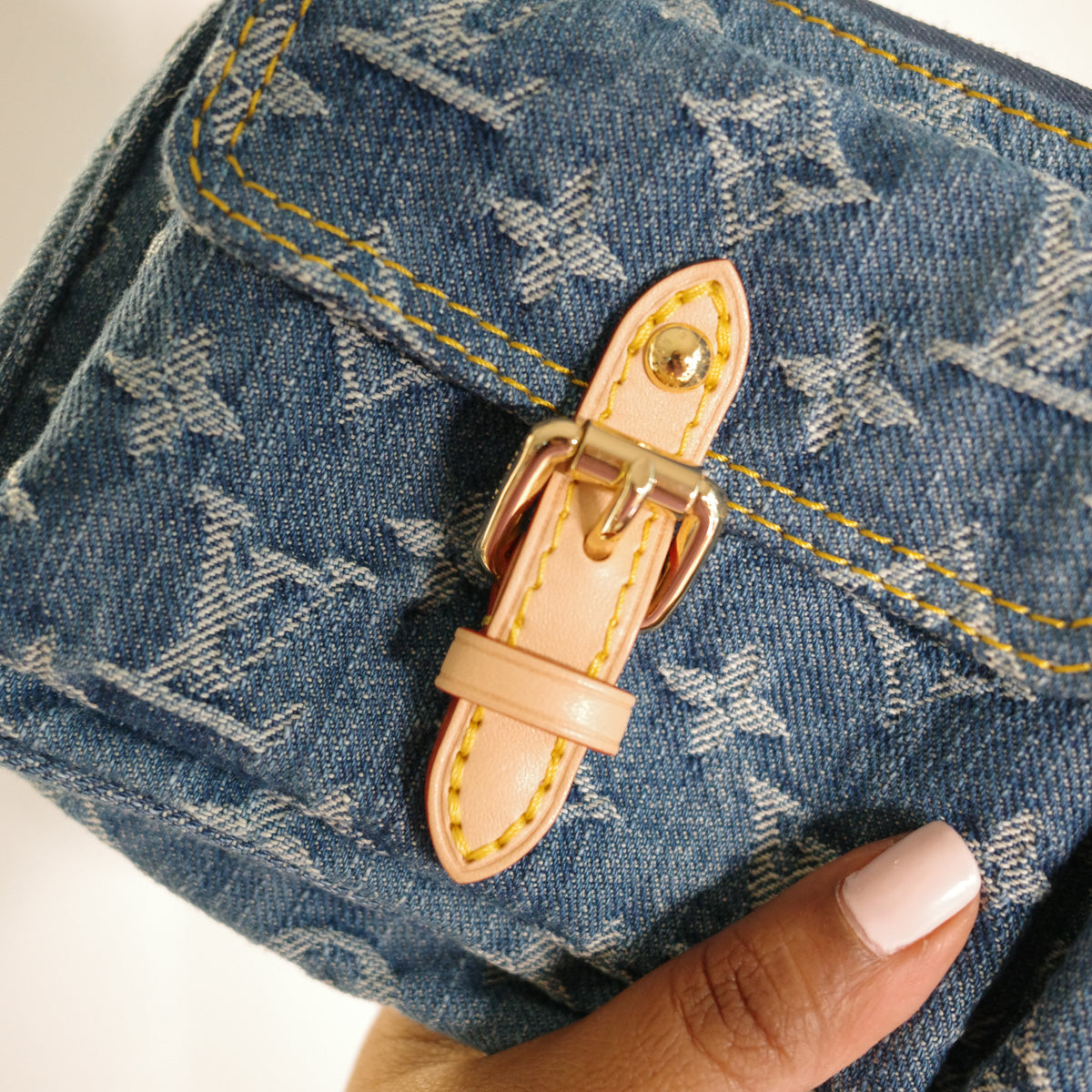 Louis Vuitton Blue Denim Cargo Pochette Accessoires