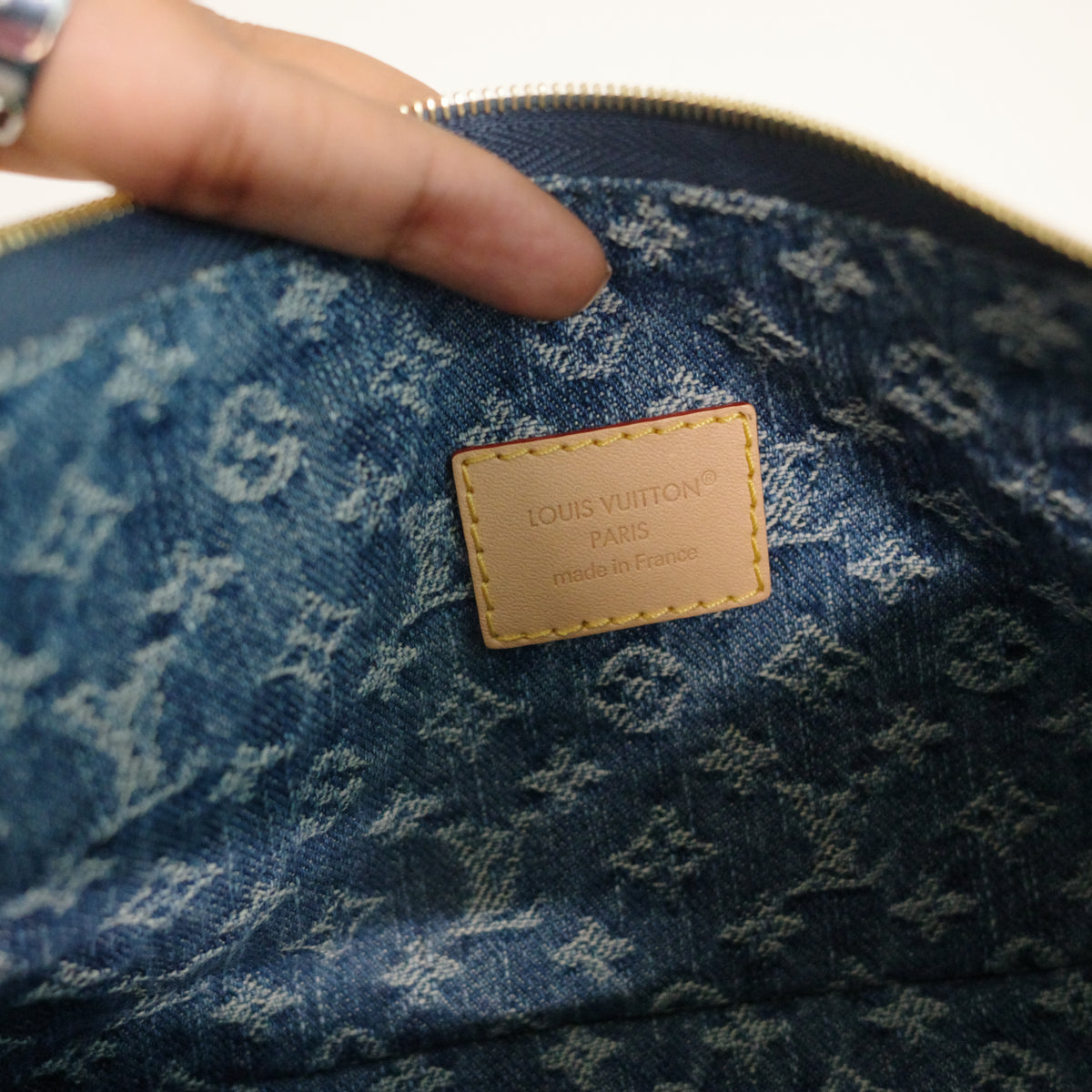 Louis Vuitton Blue Denim Cargo Pochette Accessoires