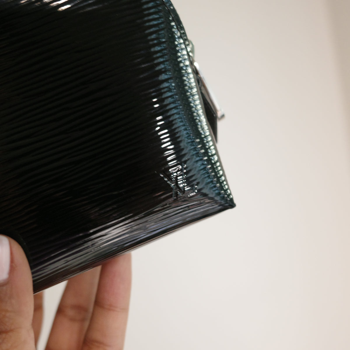 LOUIS VUITTON Electric Epi Black Cosmetic PM