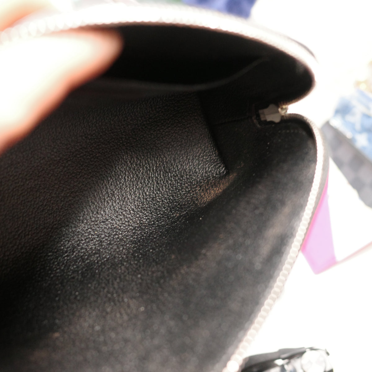 LOUIS VUITTON Electric Epi Black Cosmetic PM