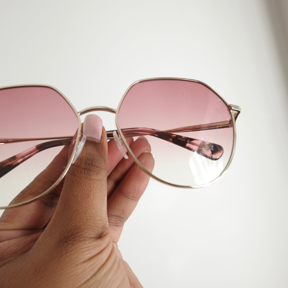 LONGCHAMP Pink Hex Sunglasses NEW IN BOX