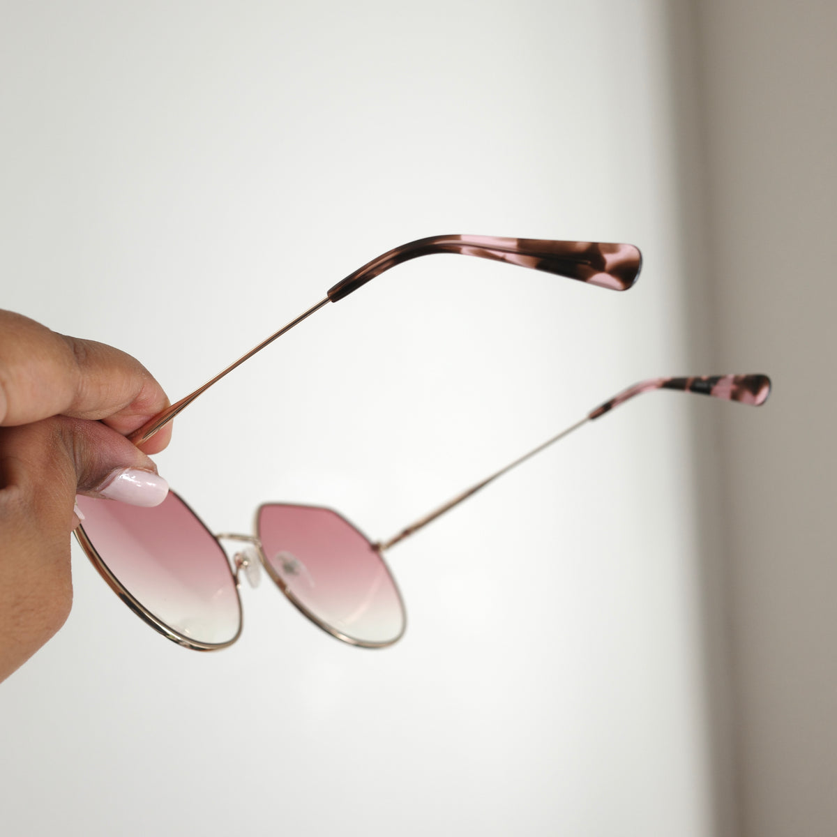 LONGCHAMP Pink Hex Sunglasses NEW IN BOX