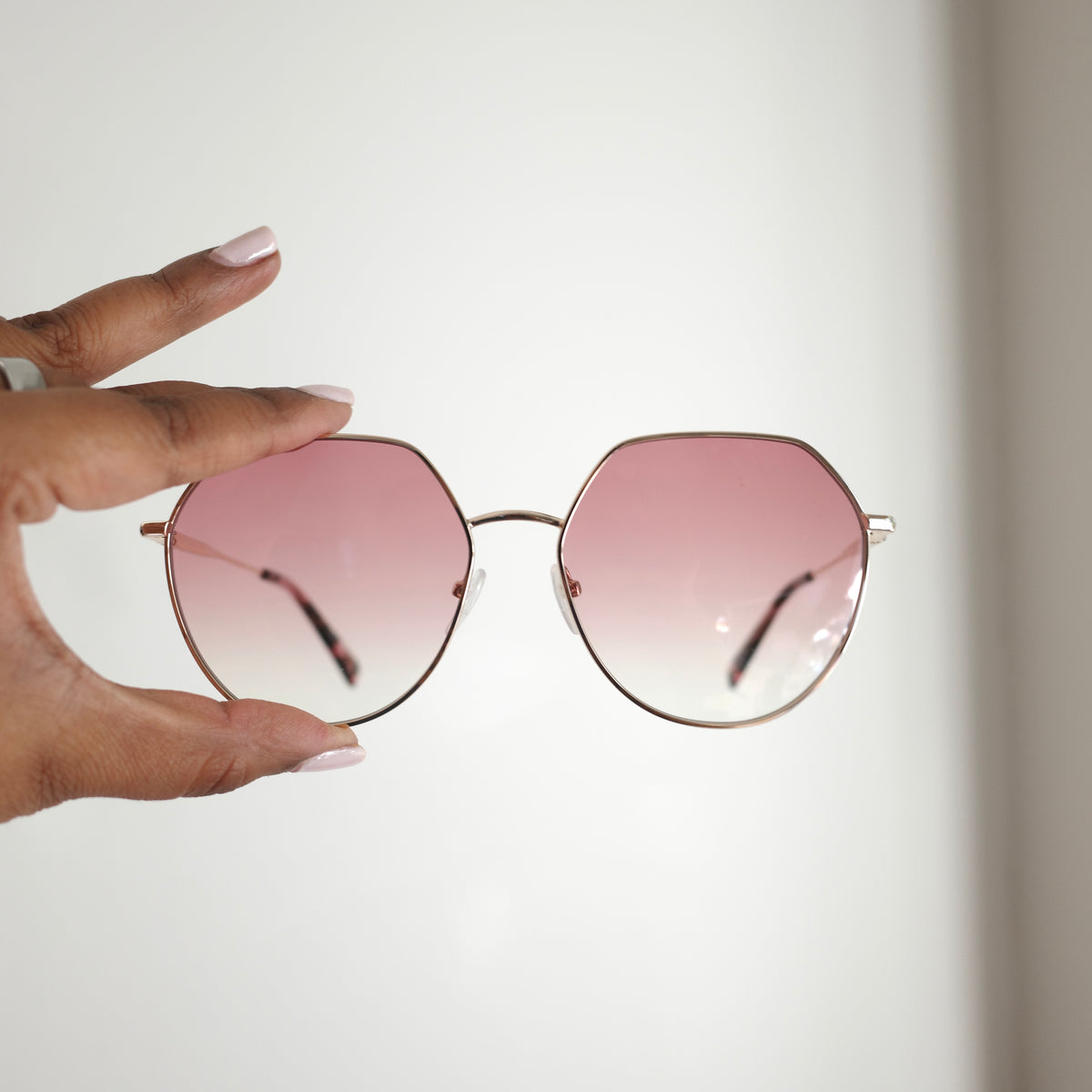 LONGCHAMP Pink Hex Sunglasses NEW IN BOX