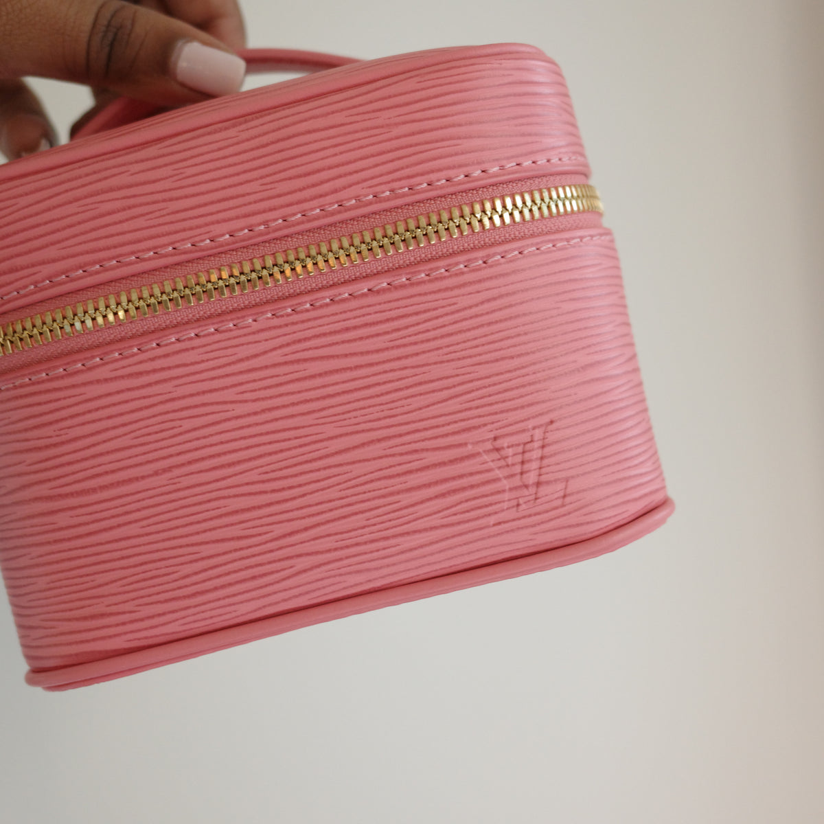 LOUIS VUITTON Monogram Nice Nano Epi Pink