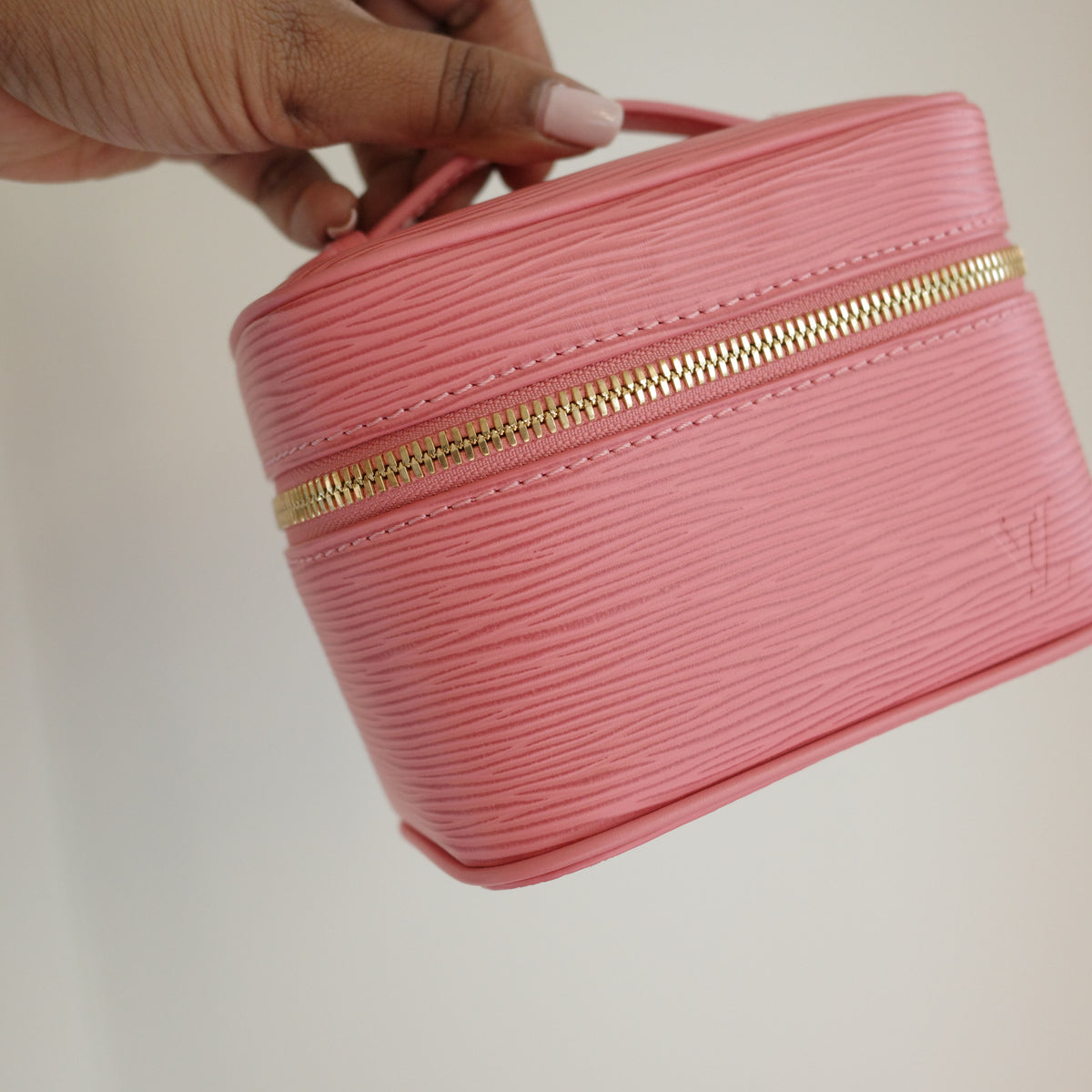LOUIS VUITTON Monogram Nice Nano Epi Pink