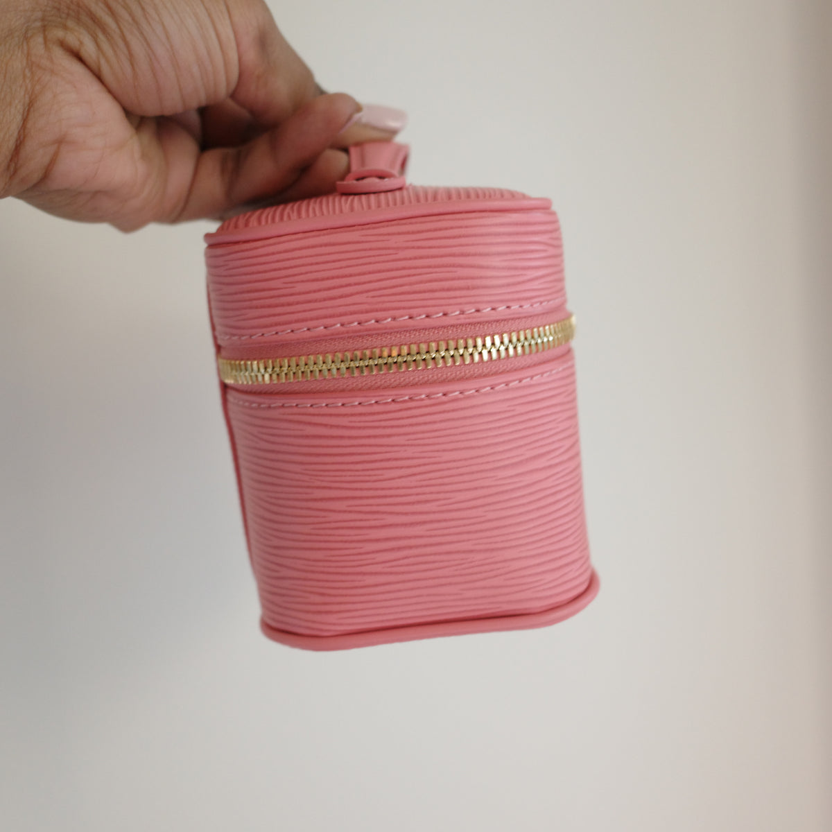 LOUIS VUITTON Monogram Nice Nano Epi Pink