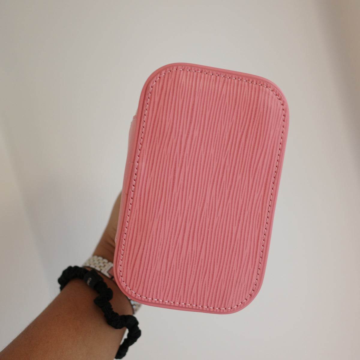 LOUIS VUITTON Monogram Nice Nano Epi Pink