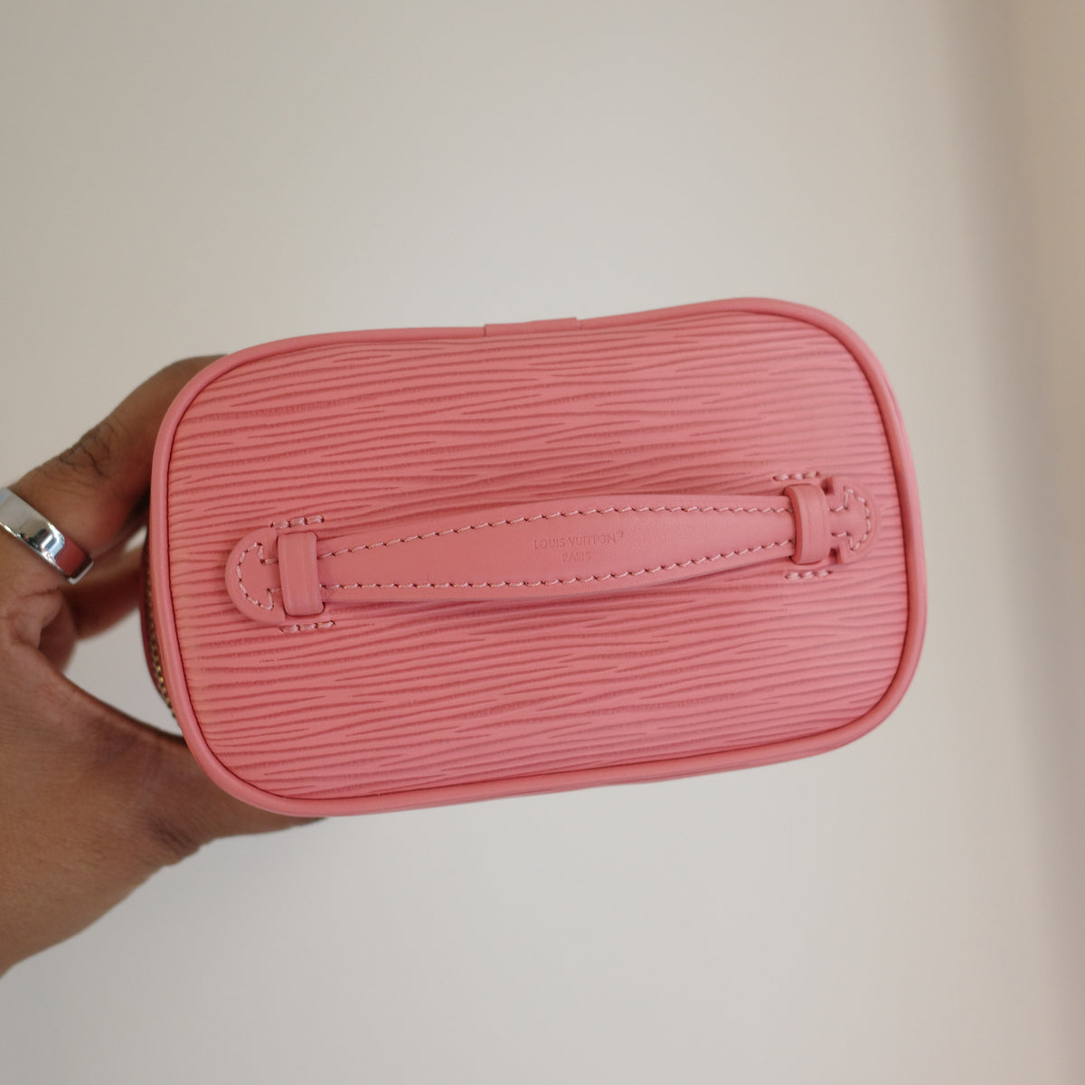 LOUIS VUITTON Monogram Nice Nano Epi Pink