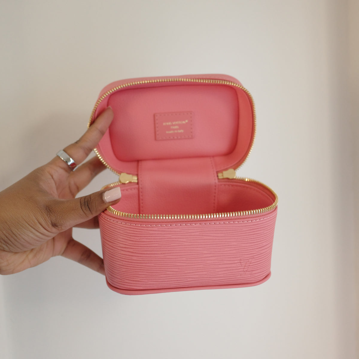 LOUIS VUITTON Monogram Nice Nano Epi Pink
