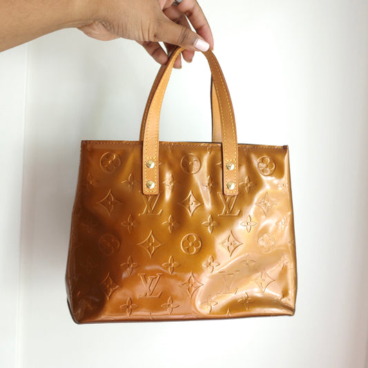 LOUIS VUITTON Vernis Reade PM Bronze
