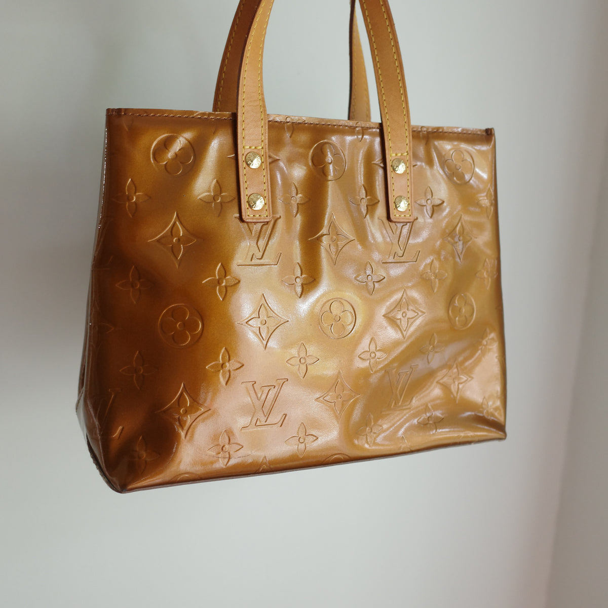 LOUIS VUITTON Vernis Reade PM Bronze