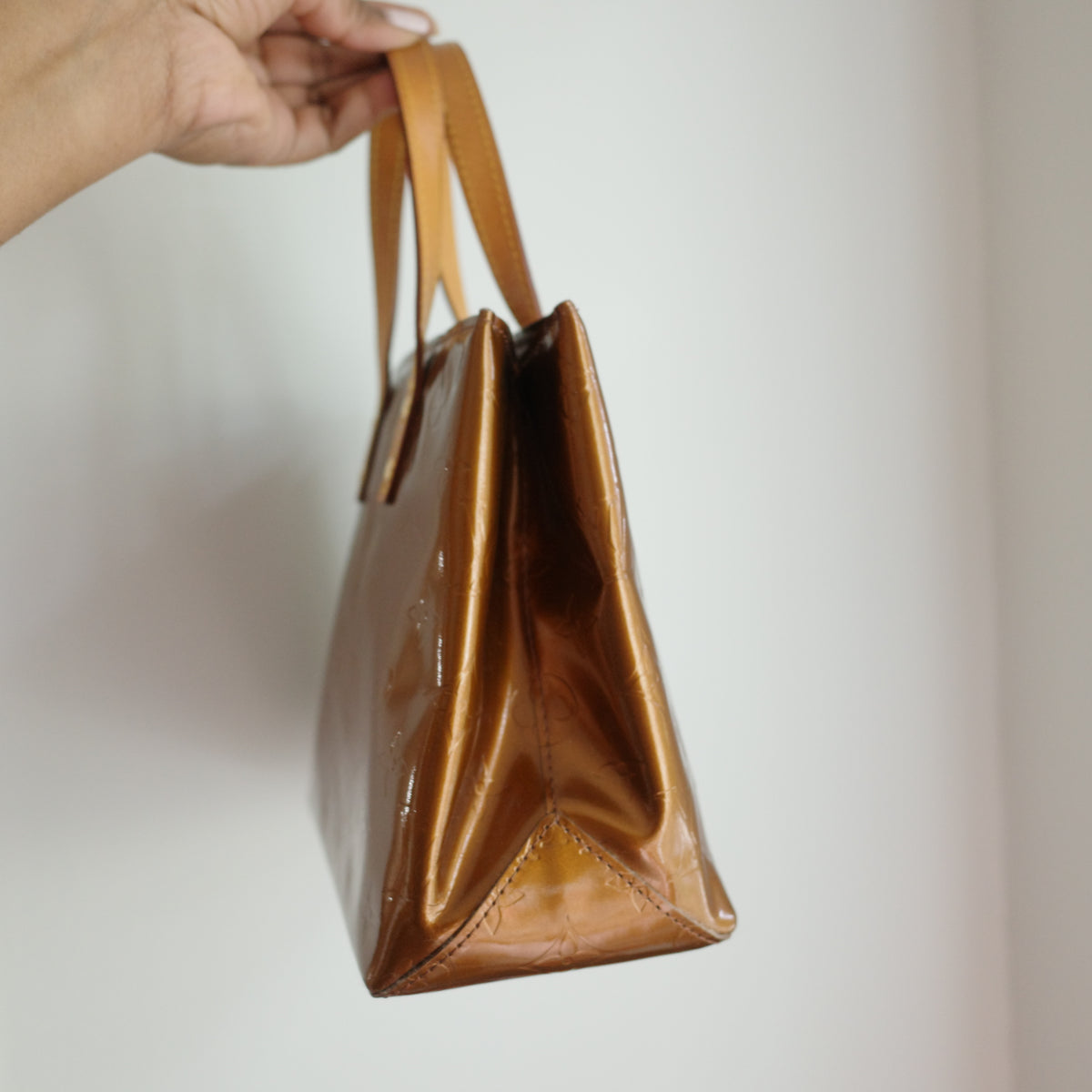 LOUIS VUITTON Vernis Reade PM Bronze