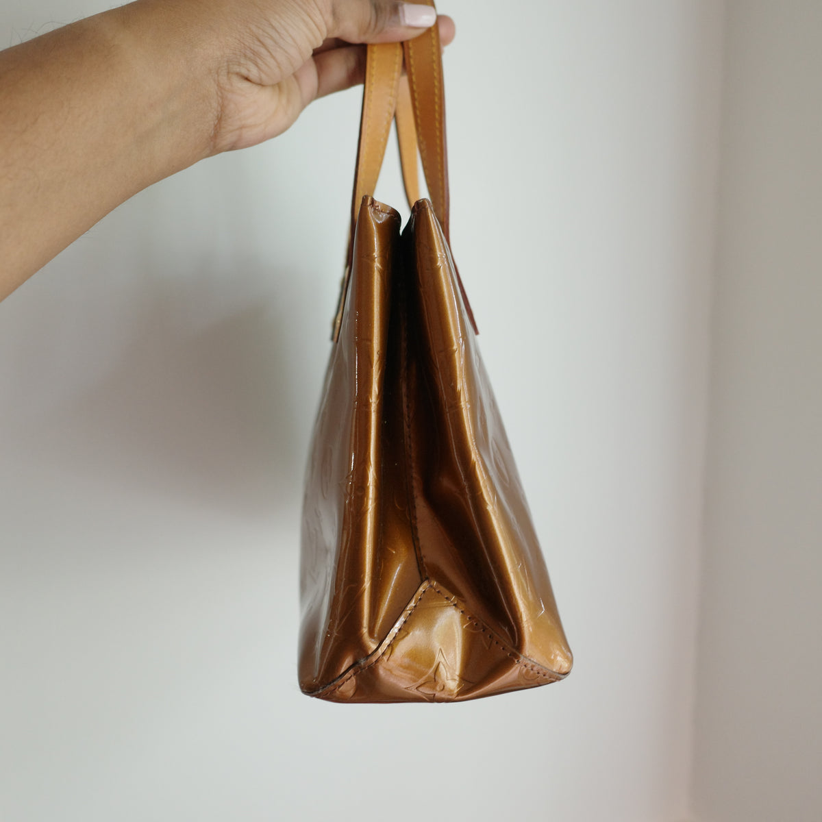 LOUIS VUITTON Vernis Reade PM Bronze