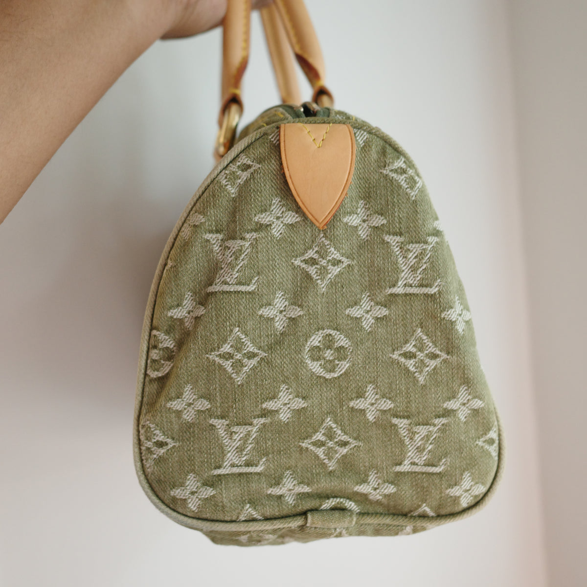 LOUIS VUITTON Vintage Khaki Denim Neo Speedy