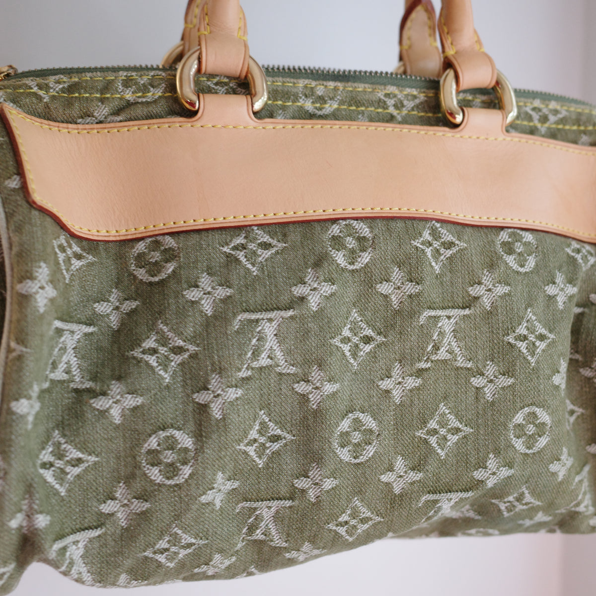 LOUIS VUITTON Vintage Khaki Denim Neo Speedy