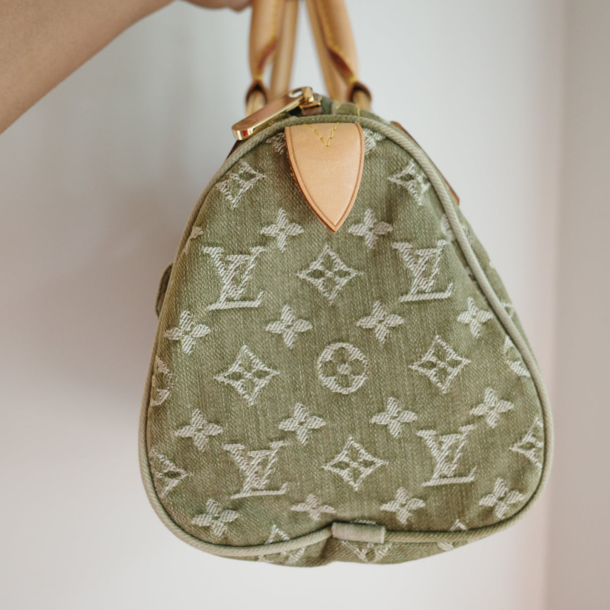 LOUIS VUITTON Vintage Khaki Denim Neo Speedy