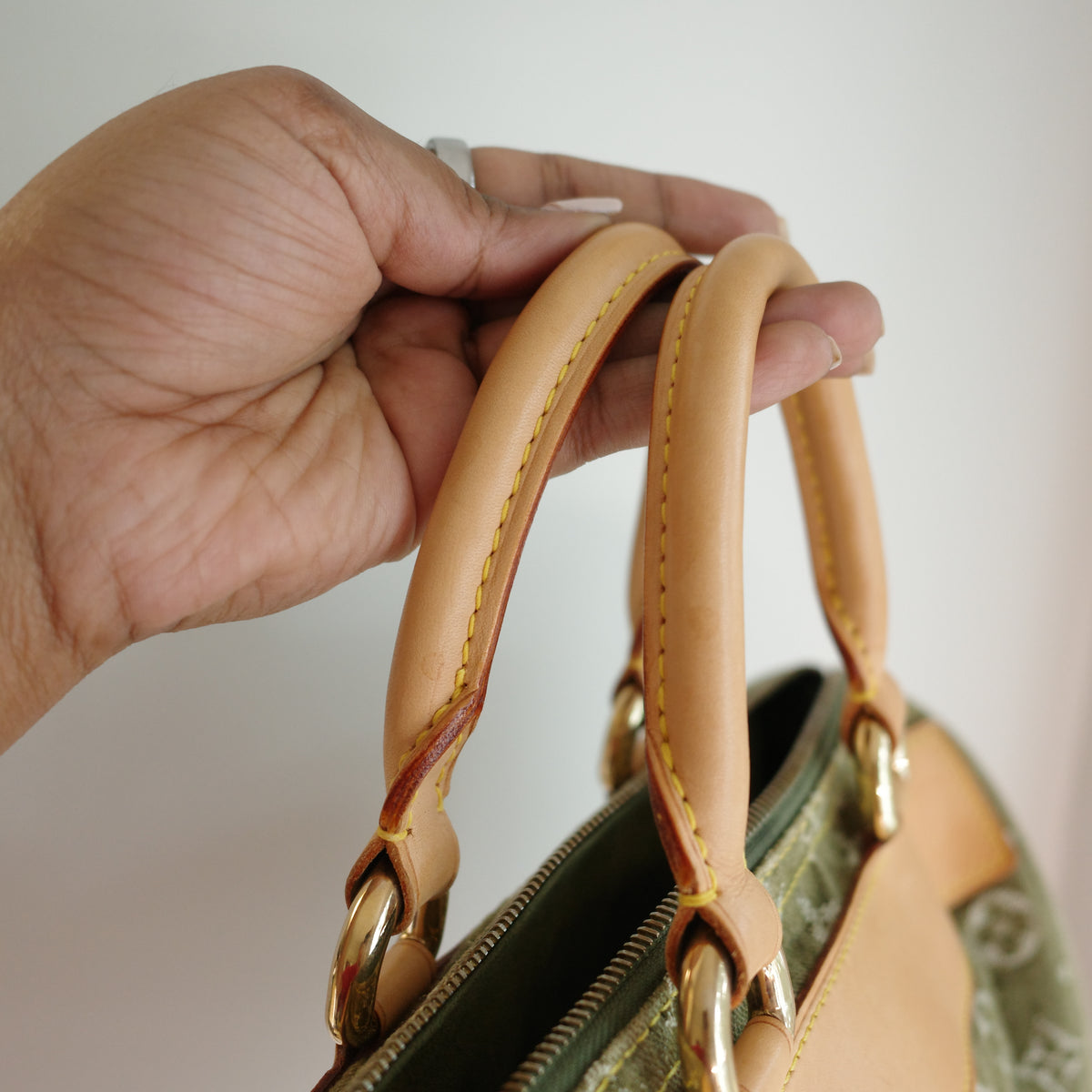 LOUIS VUITTON Vintage Khaki Denim Neo Speedy