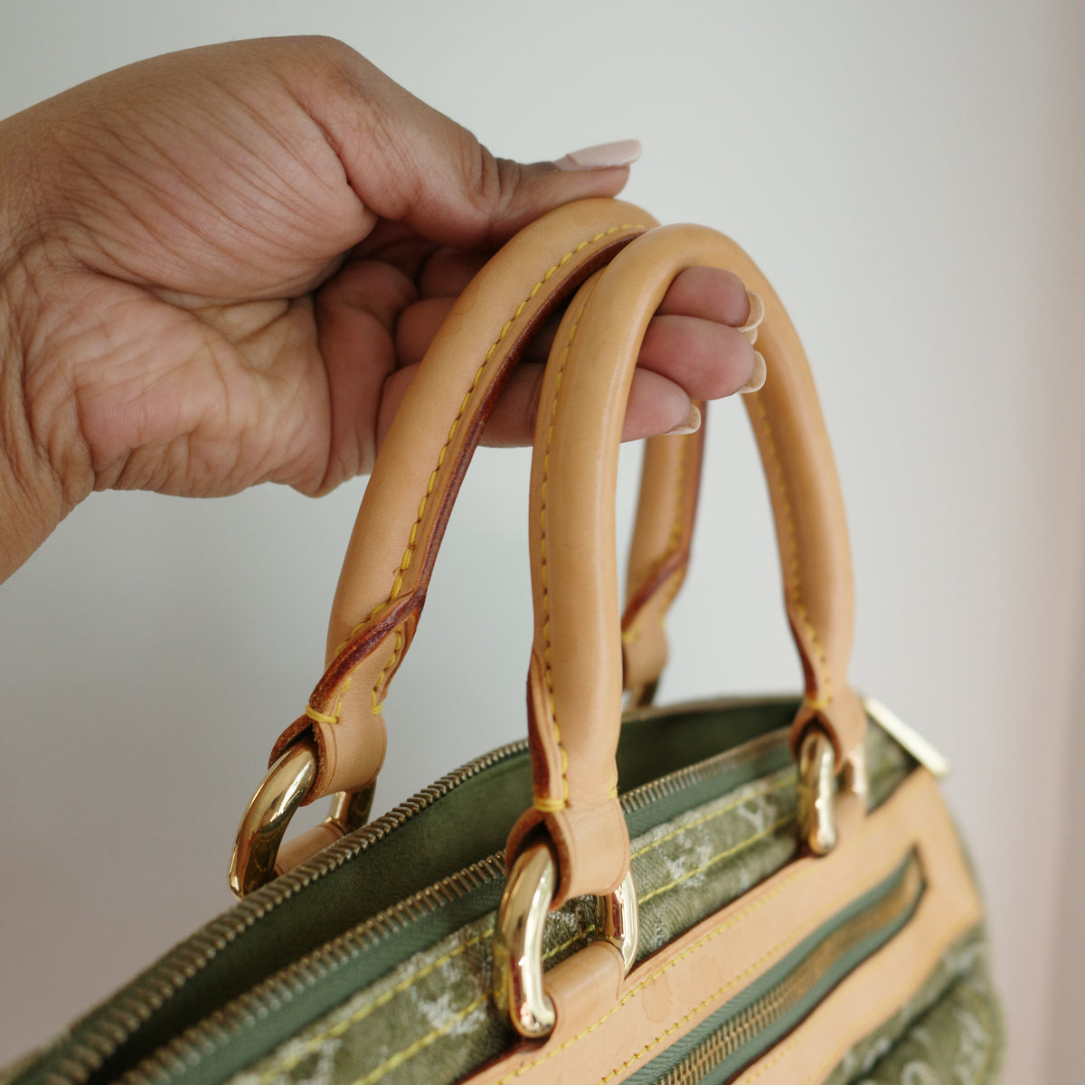 LOUIS VUITTON Vintage Khaki Denim Neo Speedy