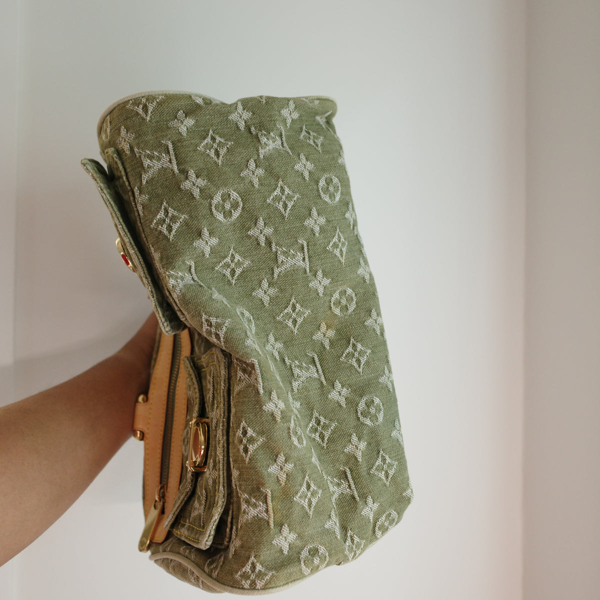 LOUIS VUITTON Vintage Khaki Denim Neo Speedy