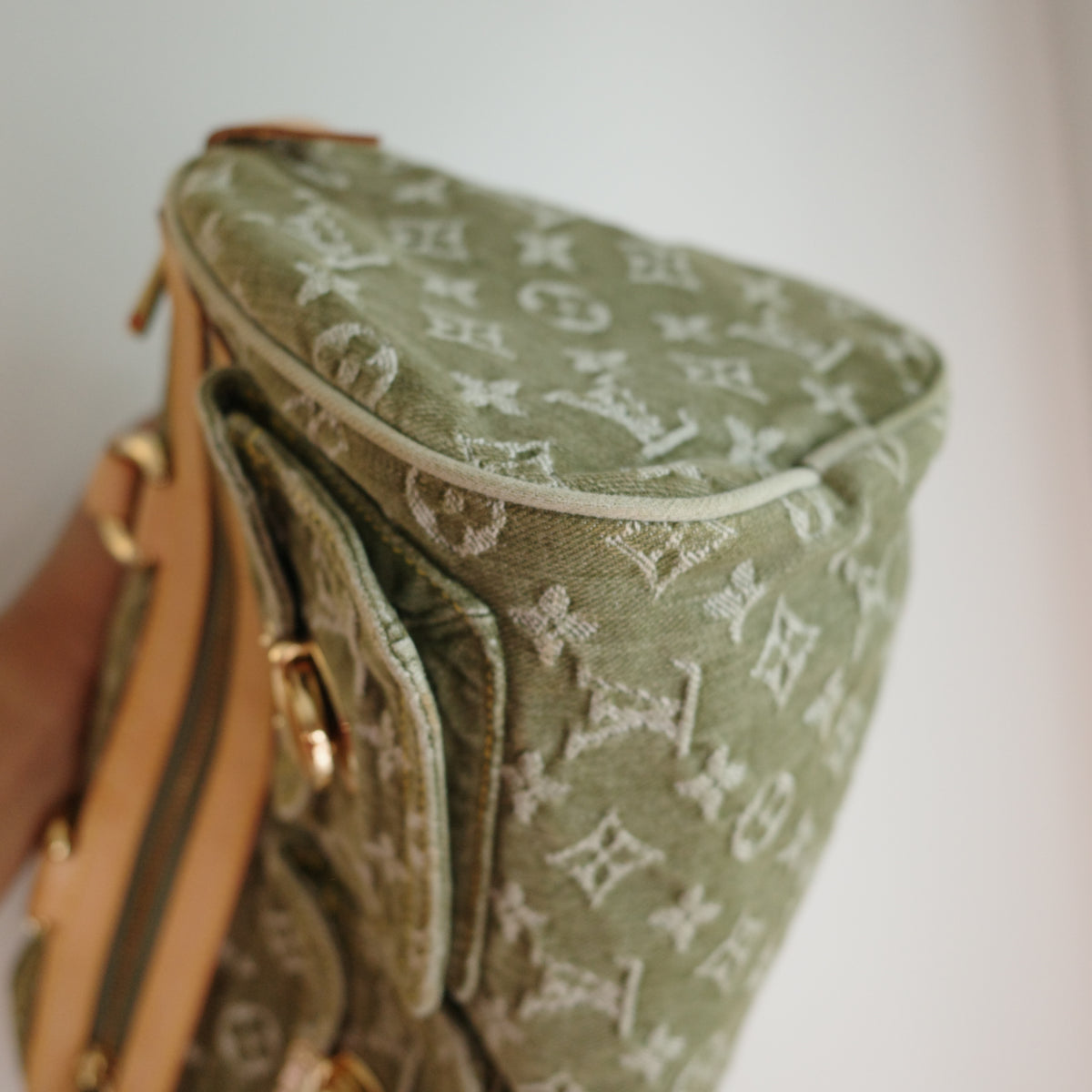 LOUIS VUITTON Vintage Khaki Denim Neo Speedy