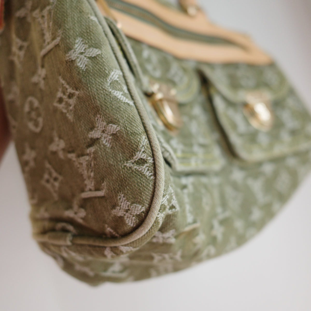 LOUIS VUITTON Vintage Khaki Denim Neo Speedy