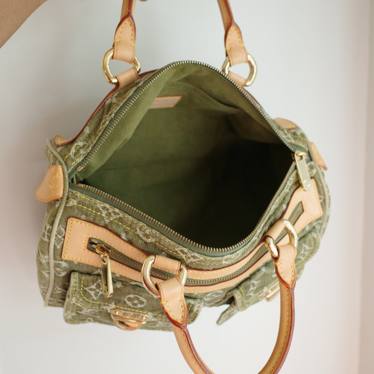 LOUIS VUITTON Vintage Khaki Denim Neo Speedy