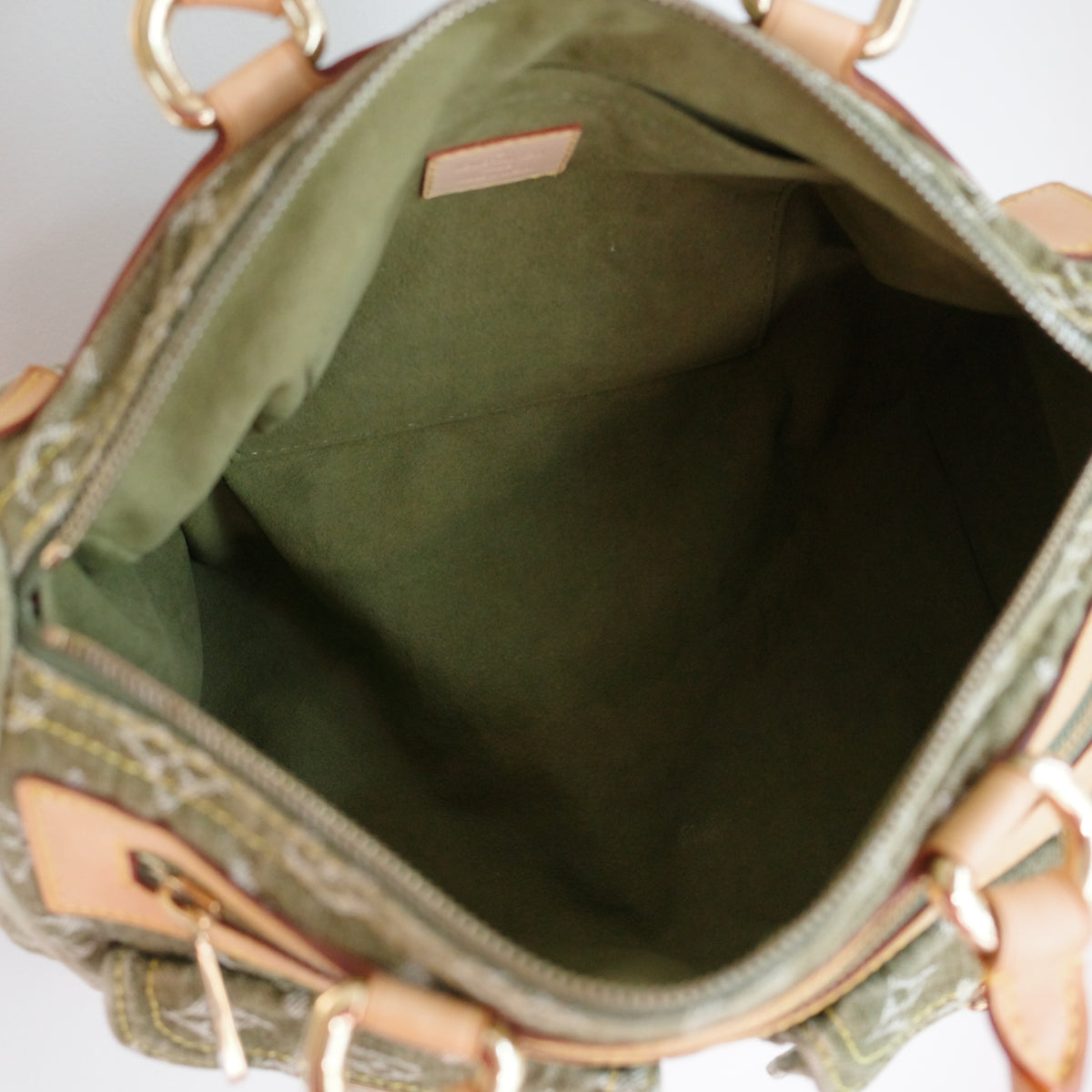 LOUIS VUITTON Vintage Khaki Denim Neo Speedy