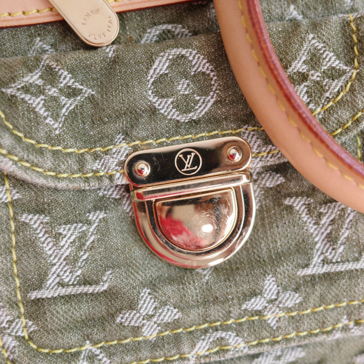 LOUIS VUITTON Vintage Khaki Denim Neo Speedy