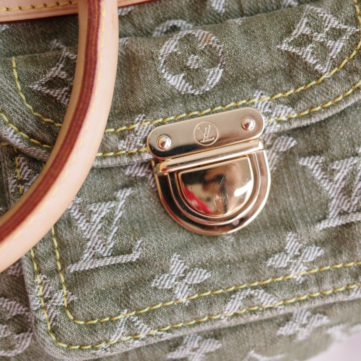 LOUIS VUITTON Vintage Khaki Denim Neo Speedy