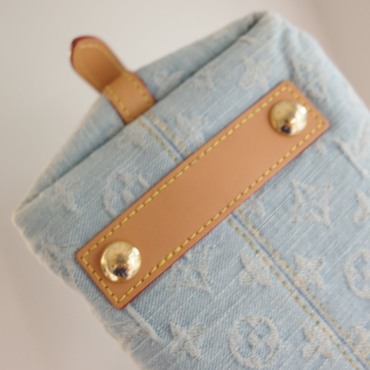 LOUIS VUITTON Sky Blue Denim Carryall PM