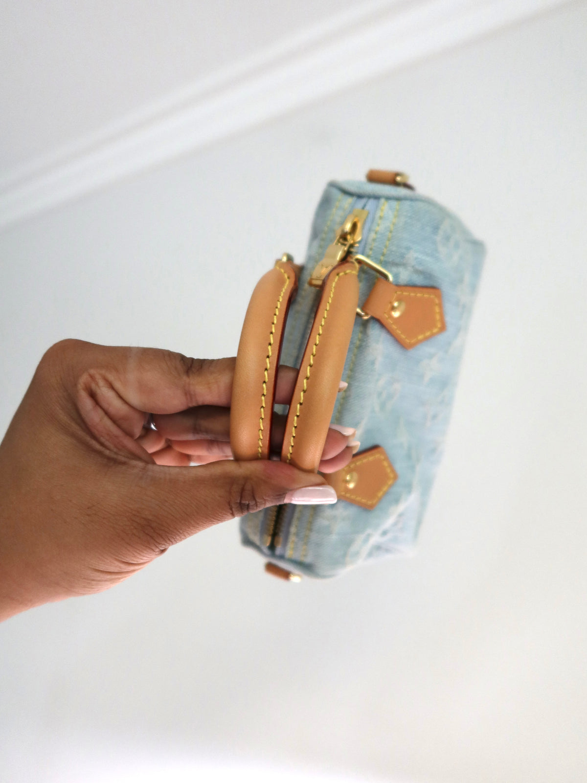 Louis Vuitton Sky Denim Nano Speedy