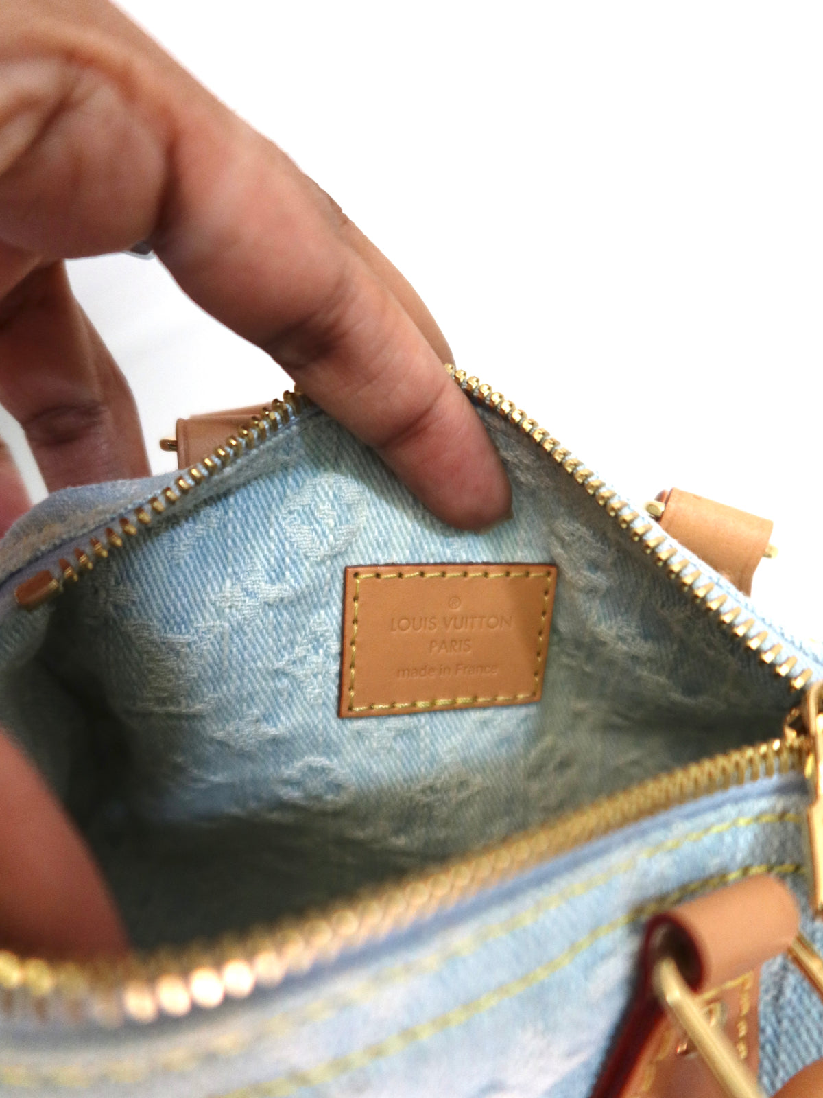 Louis Vuitton Sky Denim Nano Speedy