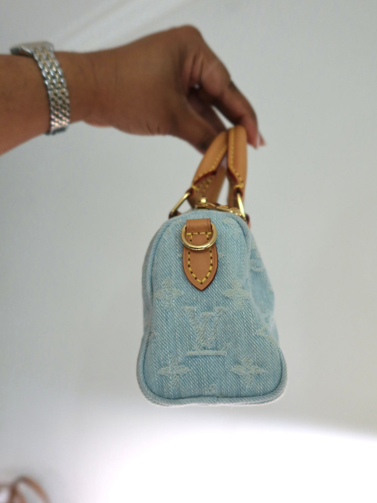 Louis Vuitton Sky Denim Nano Speedy