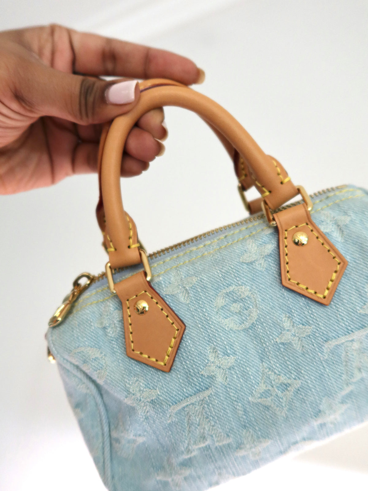 Louis Vuitton Sky Denim Nano Speedy