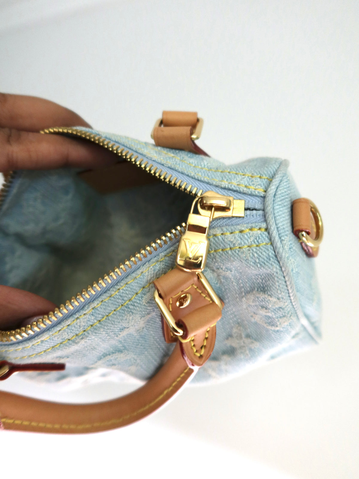 Louis Vuitton Sky Denim Nano Speedy