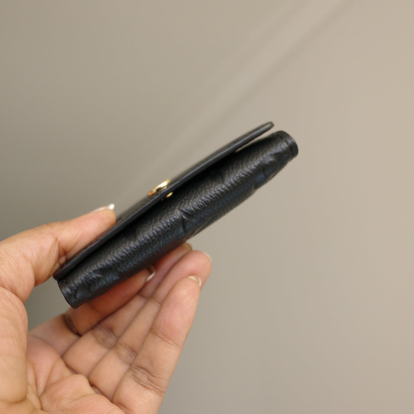 Louis Vuitton Black Empreinte Leather Business Card Holder